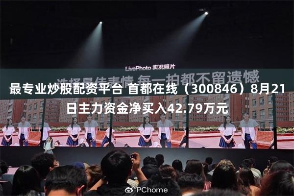 最专业炒股配资平台 首都在线（300846）8月21日主力资金净买入42.79万元