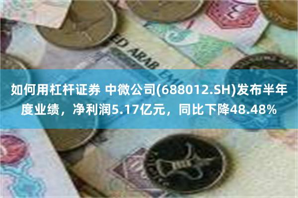 如何用杠杆证券 中微公司(688012.SH)发布半年度业绩，净利润5.17亿元，同比下降48.48%