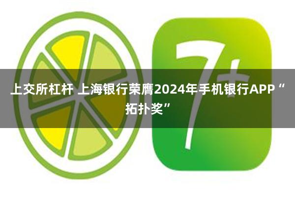 上交所杠杆 上海银行荣膺2024年手机银行APP“拓扑奖”