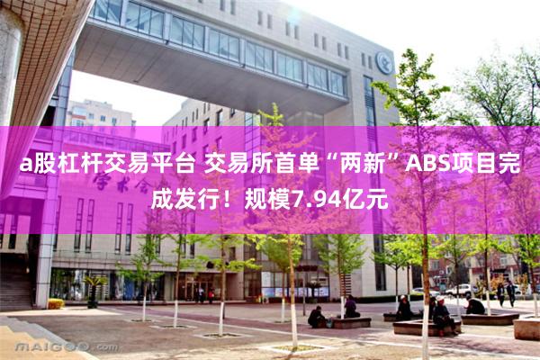 a股杠杆交易平台 交易所首单“两新”ABS项目完成发行！规模7.94亿元